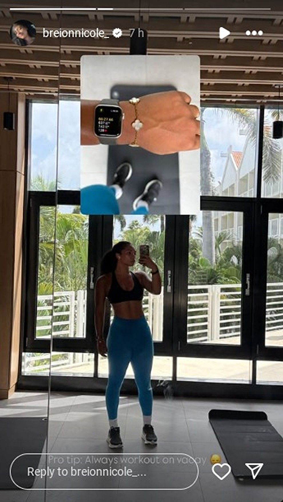 Breion flaunts fit physique in swimwear during beachside getaway/@breionnicole_ Enter caption